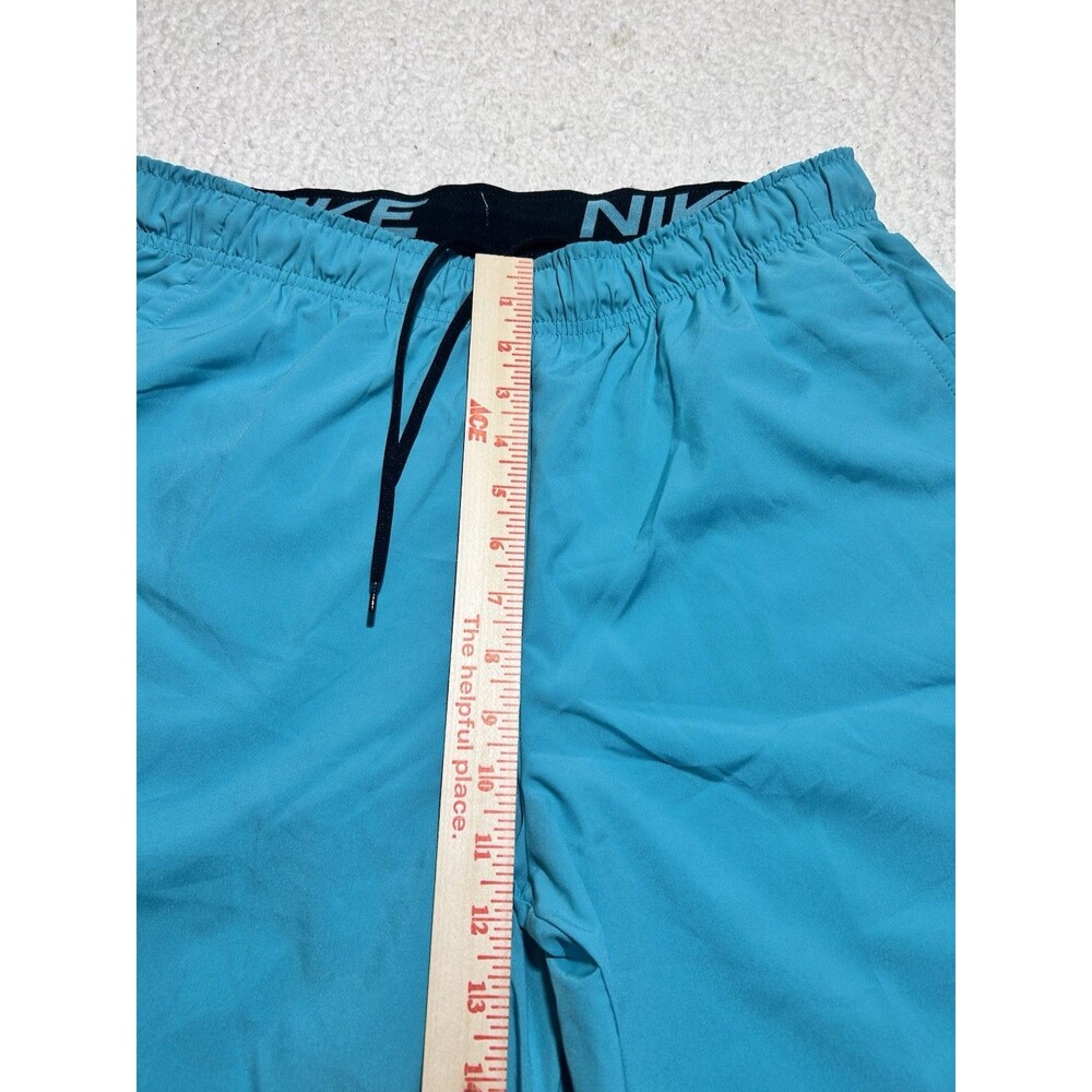 Nike Men's Swim Trunks Contend Volley Shorts Aqua Teal Size M CU4495-392 NWOT - Picture 2 of 11